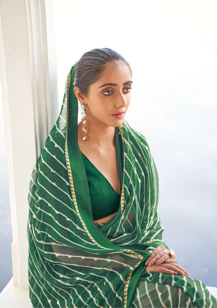 Kashvi Mitrani Chiffon Party Wear Printed Designer Saree Collection